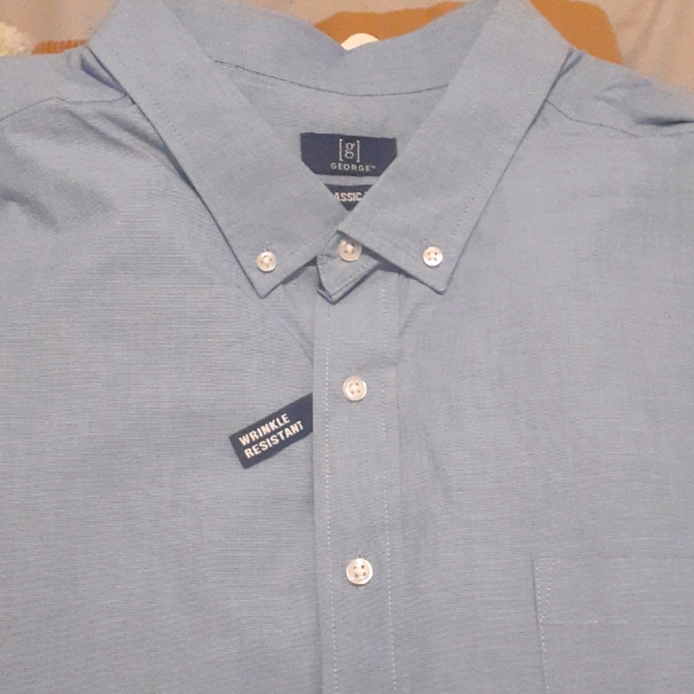 George wrinkle resistant dress shirt